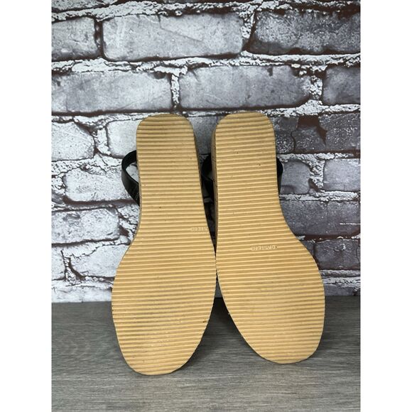 Calaxini Metallic Bronze Leather Avarca Wedge Slingback Sandals Women Sz 40EU/9M - Picture 7 of 16